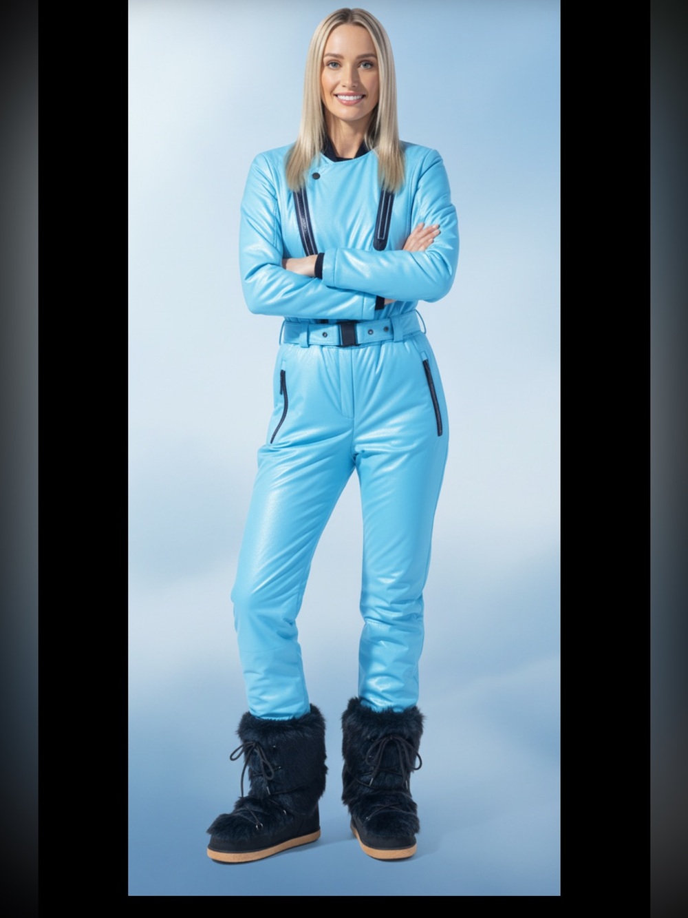Bogner Women’s Joanie Teal Ski Jumpsuit Onesie